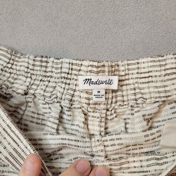 Madewell Clean Pull-On Shorts Cotton Linen Size Medium - Picture 3 of 8
